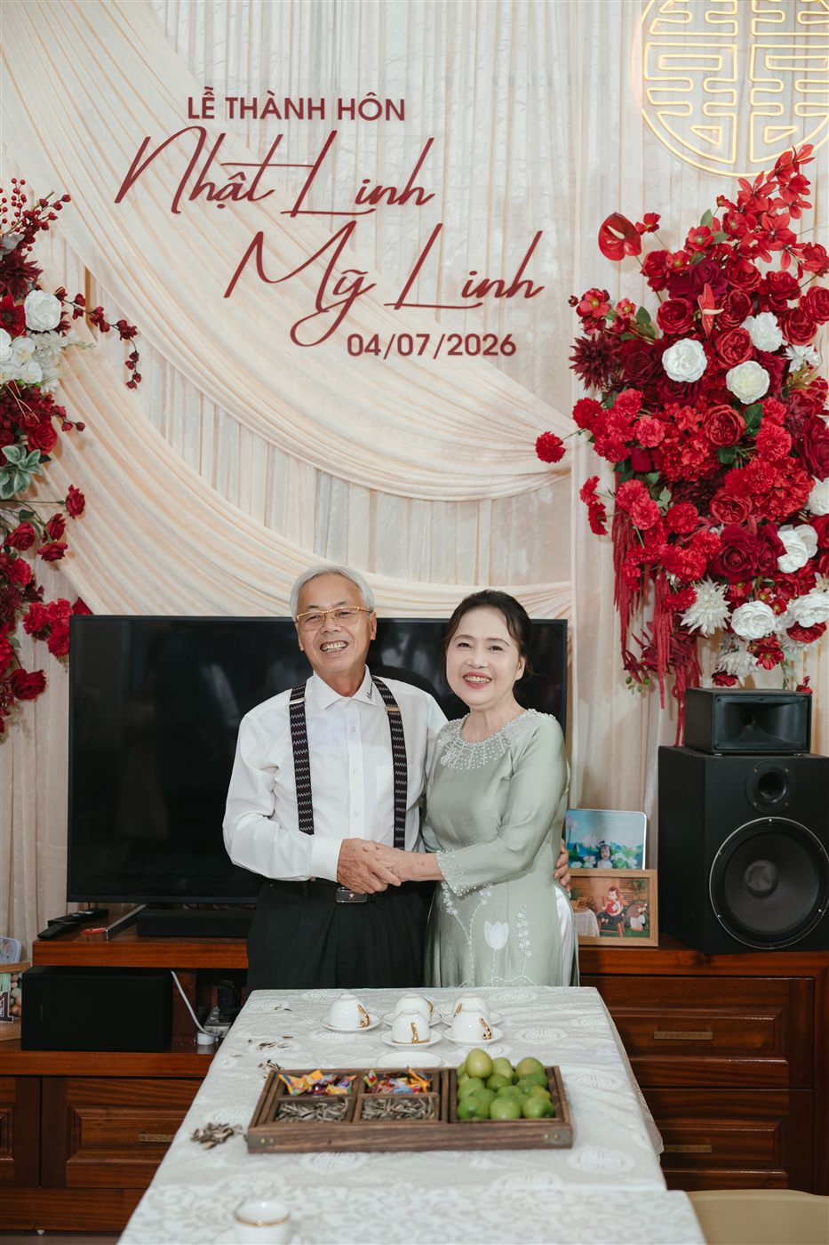 Lễ thành hôn Nhật Linh và My Linh do HM Homi Wedding Film ghi lại